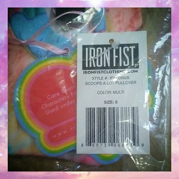 ❤💛💙Iron Fist Care Bears Pullover💙💛❤ - Picture 4 of 8